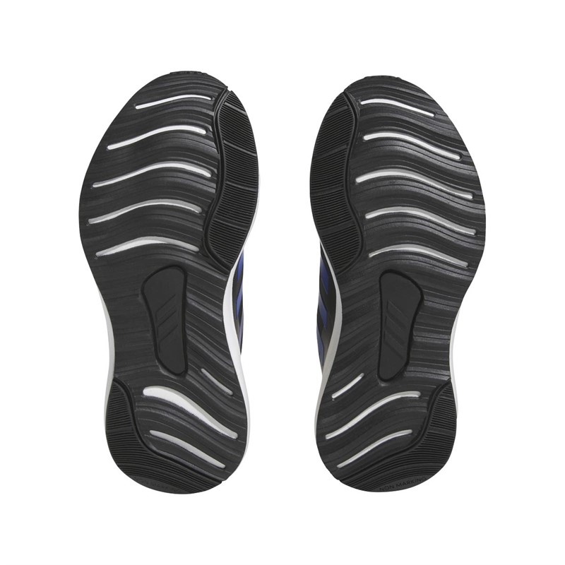 adidas Junior Fortarun Trainers Core Black/Royal Blue/Impact Yellow