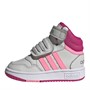 adidas Infant Girls Hoops Mid 3.0 Trainers Grey One/Team Real Magenta/Beam Pink