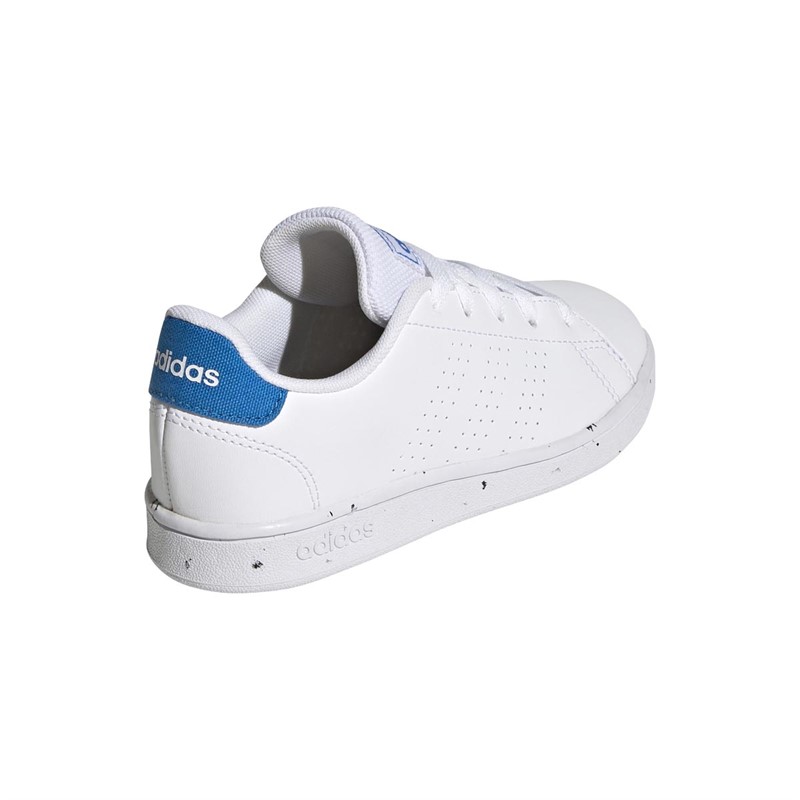 adidas Junior Boys Advantage Trainers Footwear White/Blue Rush/Core Black