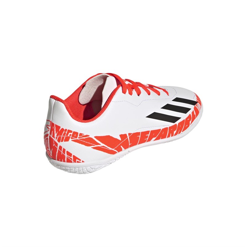 adidas Jongens X Speedportal Messi.4 In Indoor Voetbalschoenen Wit