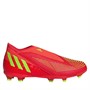 adidas Chaussures de Foot Predator Edge.3 less FG Firm Ground Garçon Rouge