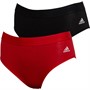 adidas Dames Sport Cotton Logo Two Pack Bikini Slip Multi