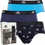 adidas Mens Active Cotton Three Pack Briefs Black