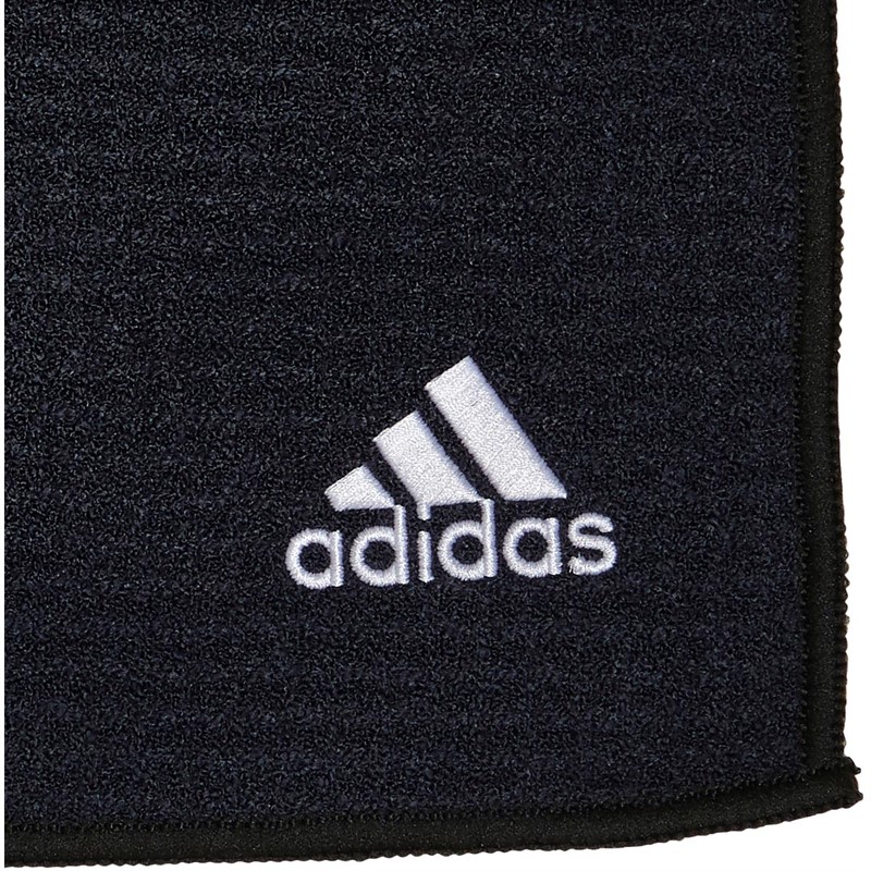 adidas Mens Large Microfibre Golf Towel Black/Black