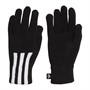 adidas Mens 3-stripes Conductive Gloves Black/White/White