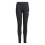 adidas Girls Junior Designed 2 Move Aeroready 3-stripes Tight Leggings Black/White