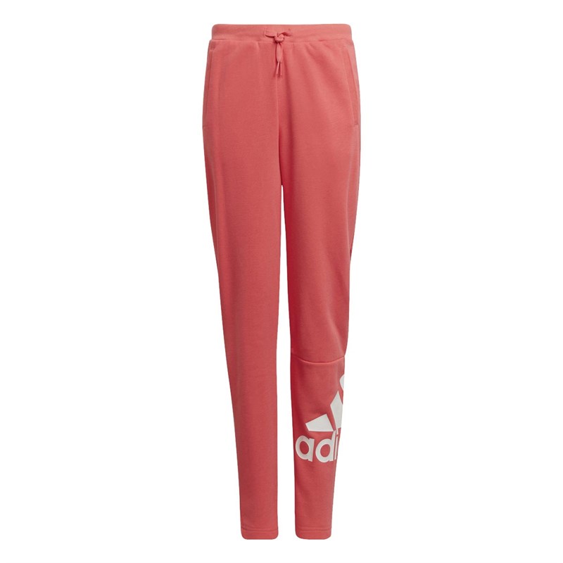 adidas Girls Essentials French Terry Joggers Semi Turbo/White