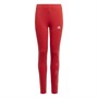 adidas Junior Girls Essentials Leggings Vivid Red/White