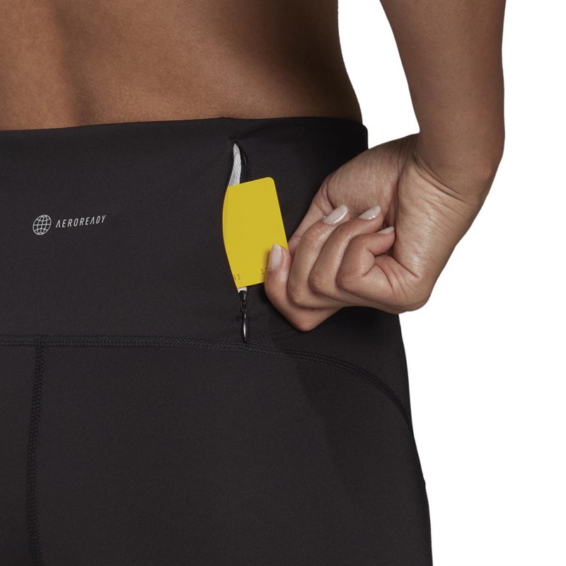 adidas Womens Own The Run Aeroready Reflective Tight Leggings Black