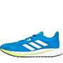 adidas Mens Supernova Unite Boost Neutral Running Shoes Blue Rush/Silver Metallic/Solar Yellow