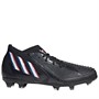adidas Kids Predator Edge.1 FG Firm Ground Football Boots Core Black/Footwear White/Vivid Red