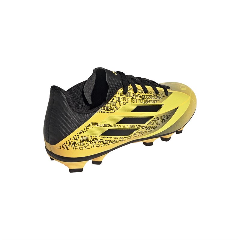 adidas Kids X Speedflow Messi.4 FXG Firm Ground Football Boots Solid Gold/Core Black/Bold Yellow