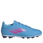 adidas Kids X Speedflow.4 FXG Firm Ground Football Boots Sky Rush/Team Shock Pink/Legend Indigo