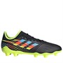 adidas Mens Copa Sense.3 FG Firm Ground Football Boots Core Black/Bright Cyan/Team Solar Yellow
