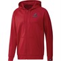 adidas Mens Aeroready Game And Go Small Logo Full-Zip Hoodie Scarlet