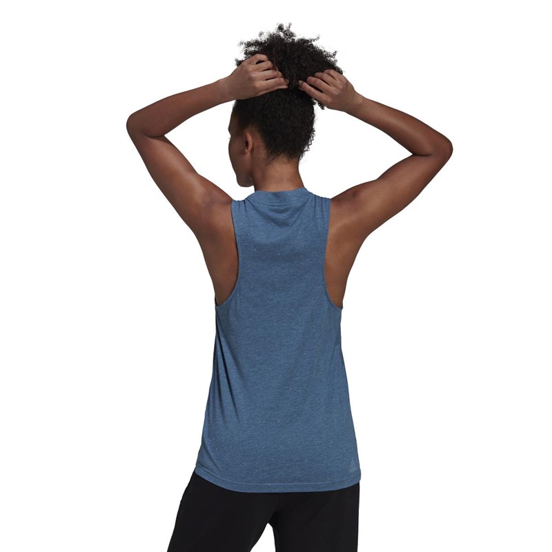 adidas Womens Future Icons Winners 3.0 Tank Top Altered Blue Melange