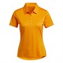 adidas Womens Performance Primegreen Golf Polo Bold Orange