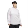 adidas Womens Ultimate365 Aeroready Golf Top (Plus Size) Almost Pink