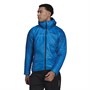 adidas Mens Terrex Techrock Primaloft Insulated Padded Hooded Jacket Shock Blue