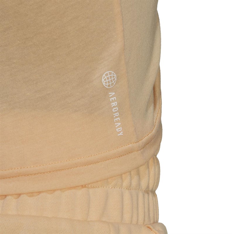 adidas Womens Hyperglam Aeroready Cropped Tank Top Pulse Amber