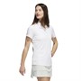 adidas Womens Novelty Golf Polo White/Linen Green