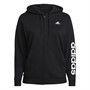 adidas Womens Essentials Logo Full Zip Hoodie (plus Size) Black/White