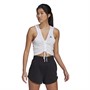 adidas Womens Hyperglam Aeroready Cropped Tank Top White