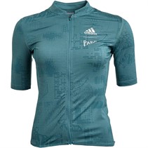 adidas Womens The Parley Short Sleeve Heat.Rdy Cycling Jersey Hazy Emerald