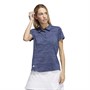 adidas Womens Primegreen Space Dyed Golf Polo Crew Navy/White