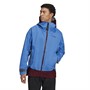 adidas Mens Terrex Myshelter Gore-Tex Active Waterproof Rain Jacket Shock Blue/Shadow Red