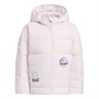 adidas Girls Graphic Hooded Down Jacket Clear Pink