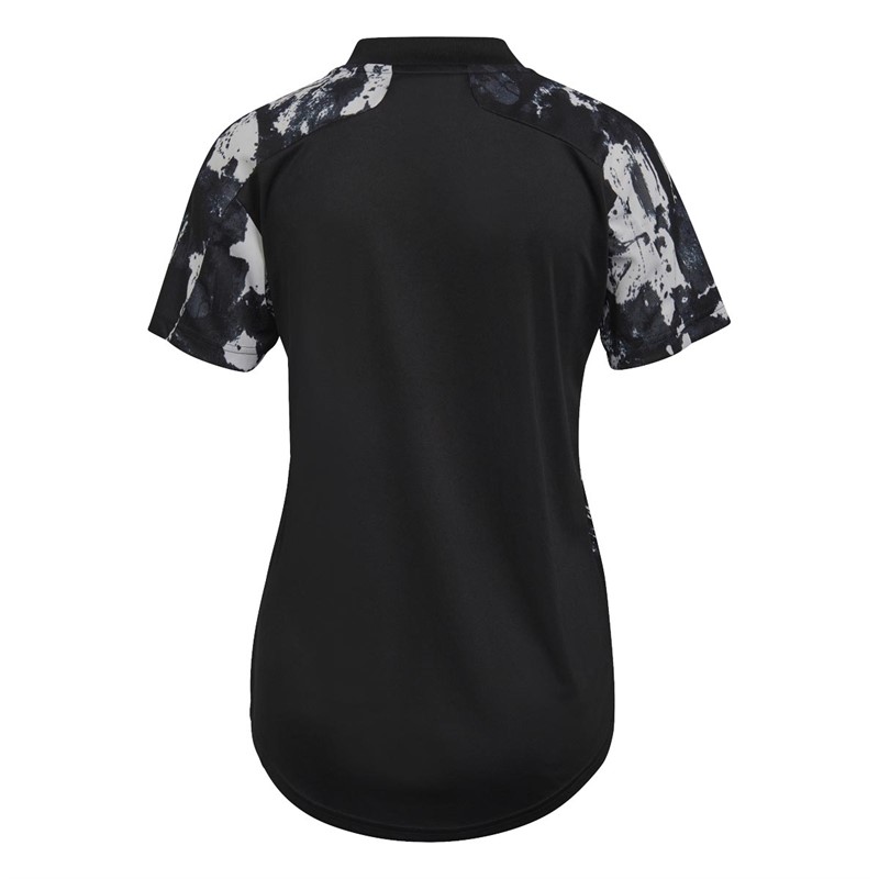 adidas Womens OL Olympique Lyonnais Third Jersey Black