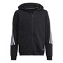 adidas Boys Future Icons 3-Stripes Full Zip Hoodie Black/White