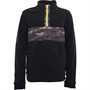 adidas Junior Boys Print Block 1/2 Zip Golf Sweatshirt Black