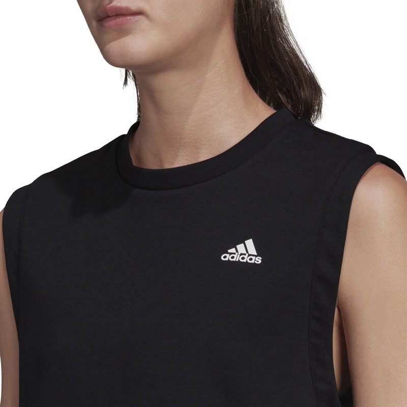 adidas Womens Designed To Move Studio Sport Tank Top Black