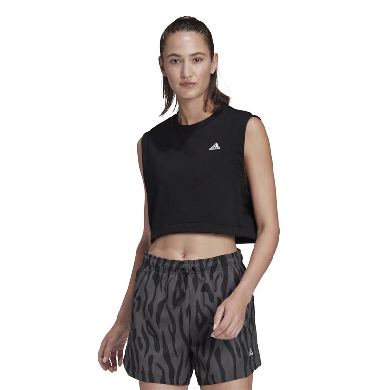 adidas Womens Designed To Move Studio Sport Tank Top Black