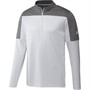 adidas Mens Golf Lightweight UV 1/4 Zip Sweatshirt White