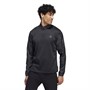 adidas Mens Splatter Print 1/4 Zip Golf Mid Layer Black/Carbon