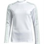 adidas Womens Aeroready 3-Stripes Mock Neck Long Sleeve Golf Top White