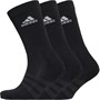 adidas Three Pack Cushioned Crew Socks Black