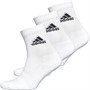 adidas Three Pack Cushioned Crew Socks White