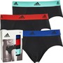 adidas Mens Active Cotton Three Pack Briefs Black/Multi