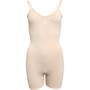 adidas Womens Sport Active Seamless Micro Stretch Logo Boy Leg Bodysuit Peach Whip