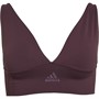 adidas Womens Sport Active Seamless Micro Stretch Logo Longline Bra Noble Red