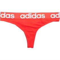 adidas Womens Sport Cotton Logo Thong Vivid Red