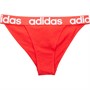 adidas Womens Sport Cotton Logo Tanga Briefs Vivid Red