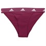 adidas Womens Sport Cotton Logo Tanga Briefs Bordeaux