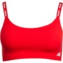 adidas Womens Sport Micro Cut Free Logo Scoop Lounge Bra Vivid Red