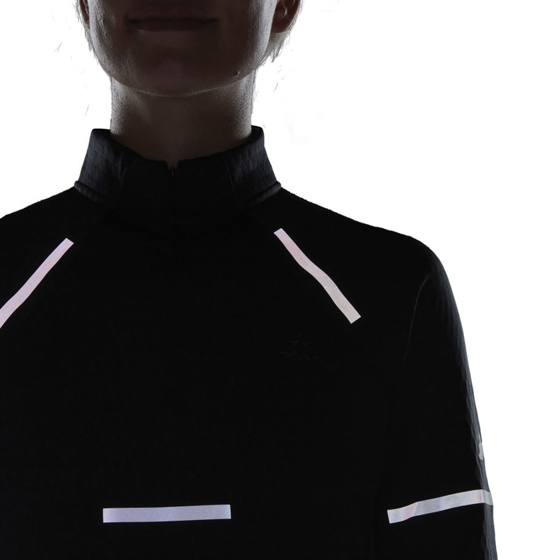 adidas Dames Reflect At Night X-city Langarm Hardloop Shirt Zwart