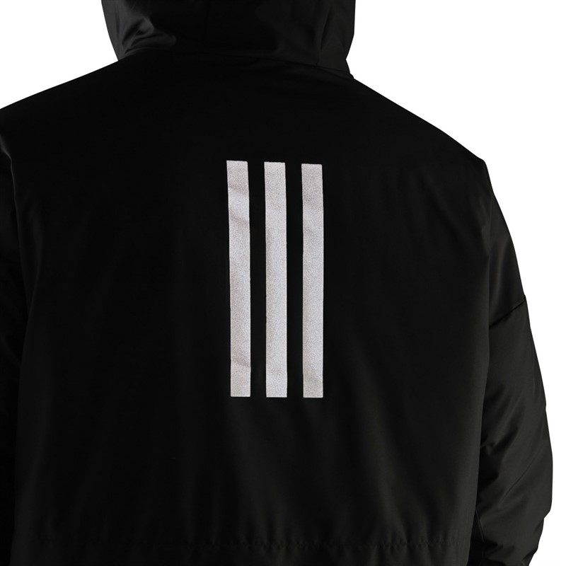 adidas Herren Traveer Geïsoleerde Capuchonjas Zwart/Zwart